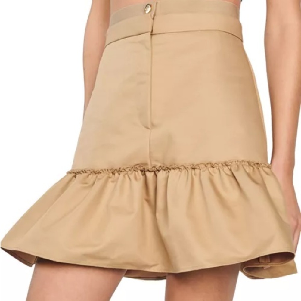 Sandro Alicante Double-Waist Ruffled Short Skirt | size 36